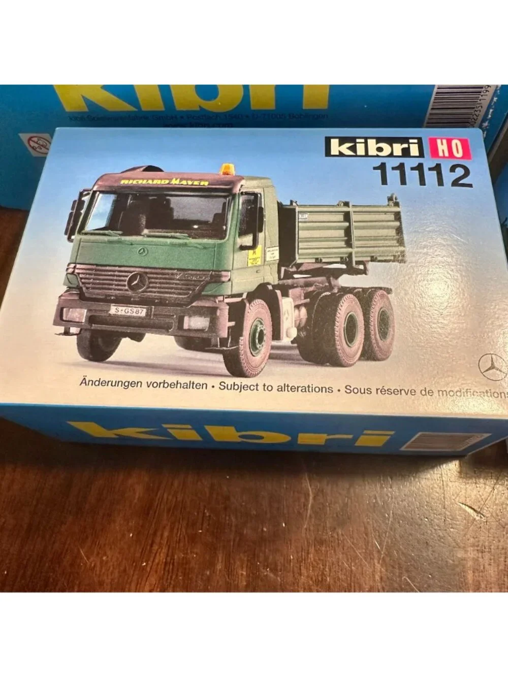 Kibri HO Scale Model KitTrailer with Richard Mayer Construction Vehicles